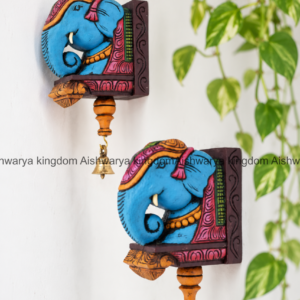 WOODEN HANDICRAFTED ELEPHANT HEAD WITHOUT SLAB - WALL DECOR IDEAS