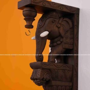 WOODEN HANDICRAFTED KUMULI ELEPHANT - HOME DECOR