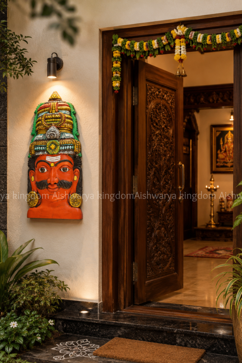 Ayyanar Wall Mount Idol | Traditional Ayyanar Wall Decor for Home & Pooja Room