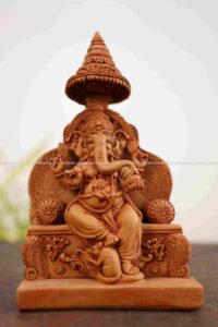 WOODEN POLISH UMBRELLA GANESHA