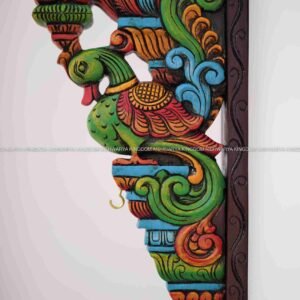 Handicrafted multi colour annam wooden wall bracket