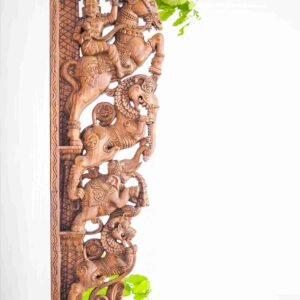 WOODEN HANDICRAFTED HORSE WARRIOR - HOME DECOR