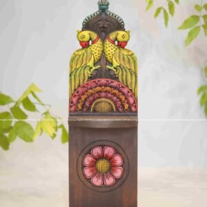 Blossom Parrot Panel Wall Mount | Decorative Wooden Parrot Wall Decor