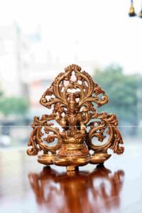 LAKSHMI 6 DIYA WALL HANGING ROSE GOLD