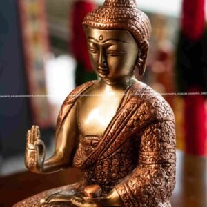 Brass Buddha Sitting Statue - Home Decor