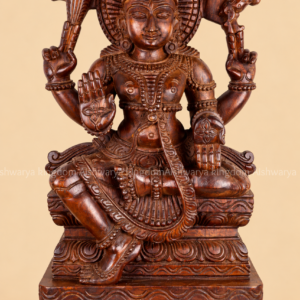 Wooden Dakshinamurthy Sculpture - Pooja Room Decor