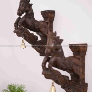 WOODEN HANDICRAFTED HORSE BRACKET - HOME DECOR