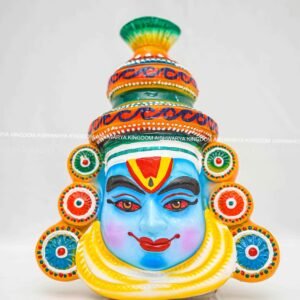 Kathakali Krishnar Face Mask Hanging – Traditional Handmade Wall Decor