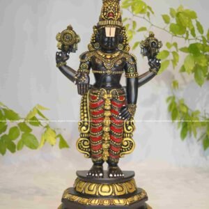Wooden Handicraft Kalyan Balaji Special Edition Sculpture - Pooja Room Decor