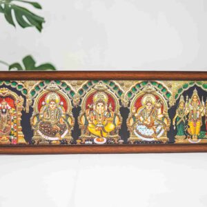 TANJORE PAINTING 5 GOD FRAME