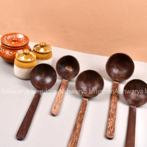 Handcrafted Coconut Shell Wooden Spoon