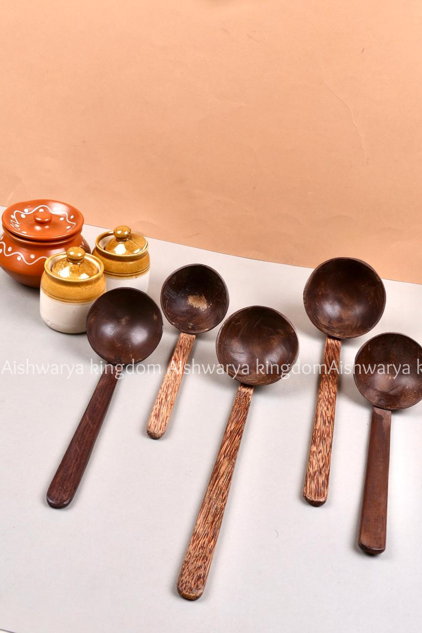 COCONUT SHELL WOODEN SPOON