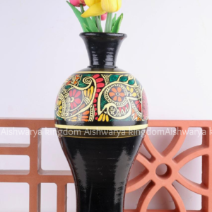 Hand Painted Flower Vase 14 Inch | Decorative Tall Vase