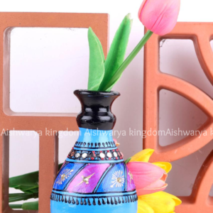 Hand Painted Decorative Mini Vase – 6 Inch | Small Flower Pot