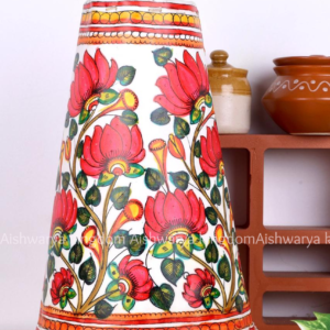 ROUND LEATHER PUPPET LAMP 12 INCH