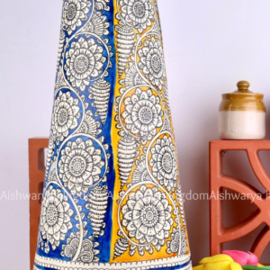 ROUND LEATHER PUPPET LAMP 16 INCH