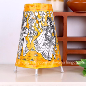 ROUND LEATHER PUPPET LAMP 8 INCH