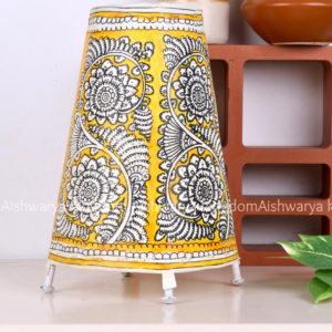 ROUND LEATHER PUPPET LAMP 8 INCH