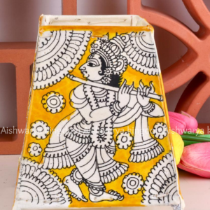 SQUARE LEATHER PUPPET LAMP 5 INCH