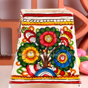 SQUARE LEATHER PUPPET LAMP 5 INCH