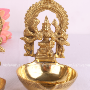 Brass Varahi Amman Vilakku with Arch | AK Crafts - Pooja Room Decor