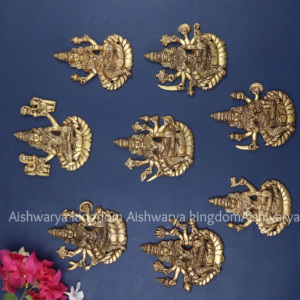 Brass Ashtalakshmi Wall Hanging Set of 8 | AK Crafts - Home Decor