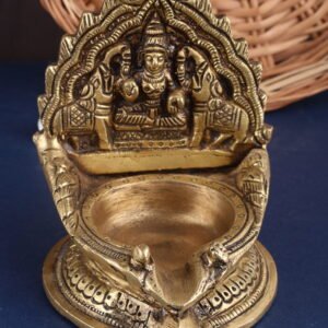 Brass Vintage Gajalakshmi Mada Vilakku | AK Crafts - Pooja Room Decor