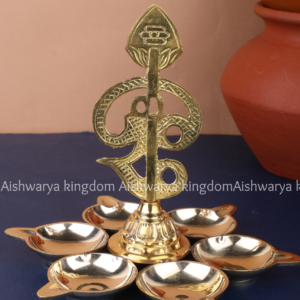 Aarumuga Om Vel Vilakku by AK Crafts - Pooja Room Decor