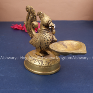 Brass Diya Annapakshi Vilakku by AK Crafts - Pooja Room Decor