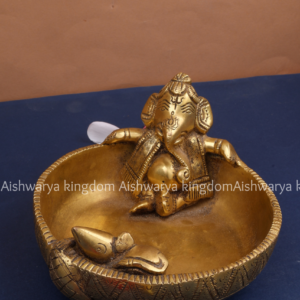 Brass Ganesha Decor Bowl with Uruli Statue by AK Crafts - Home Decor Ideas