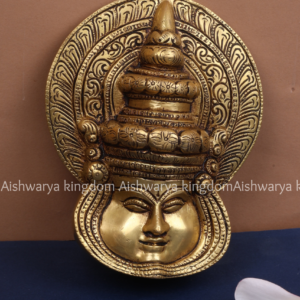 Brass Kathakali Face Wall Hanging Statue by AK Crafts - Home Decor Items