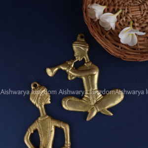 Brass Musician Wall Hanging Statue | AK Crafts - Home Decor Items