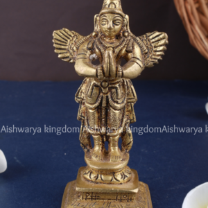 Brass Standing Garuda Namaskar Statue by AK Crafts - Home Decor Ideas
