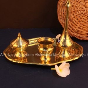 Brass Thambula Set – Panner Sombu & Kumkum Kinnam | AK Crafts