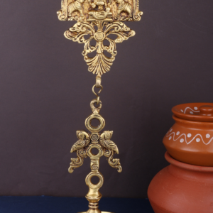 Handmade Brass Gajalakshmi Hanging Diya | AK Crafts - Pooja Room Decor