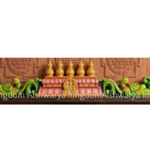 Wooden Handicrafts Parrot with Temple Beeding Painted