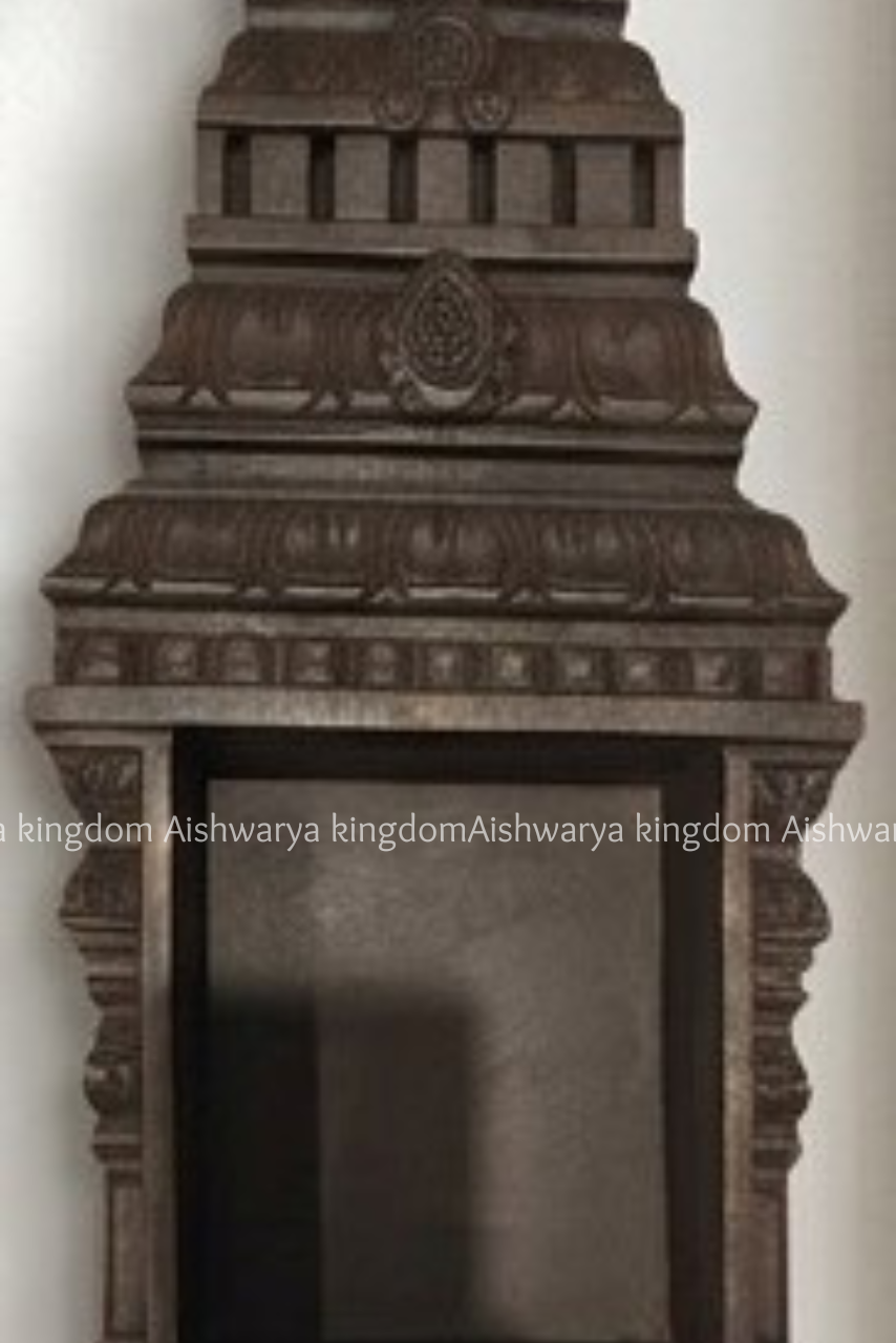 Wooden Handcrafted Temple Frame Wall Decor – Home Decor