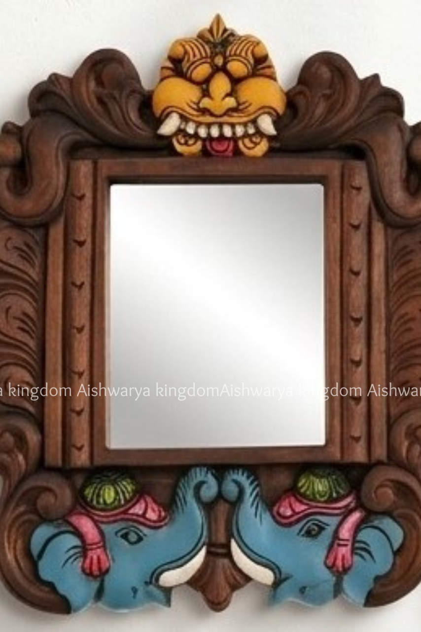 Wooden Handcrafted Temple Frame Wall Decor – Home Decor