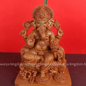 Ganesha with Laddu Idol - Marble Dust
