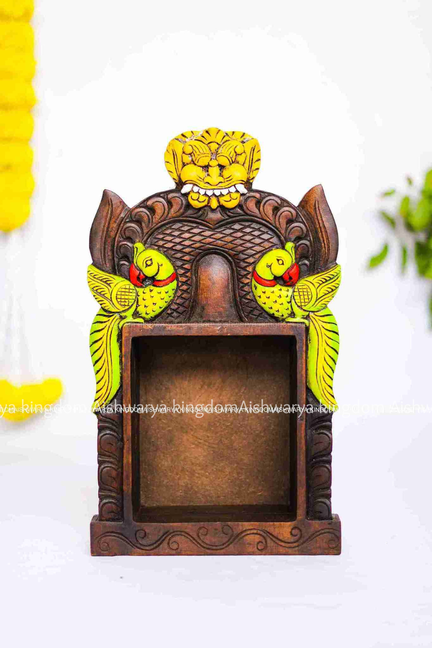 Wooden Handcrafted Temple Frame Wall Decor – Home Decor