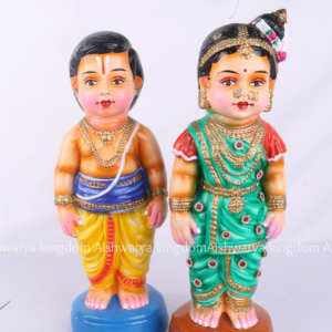 Mama Mami Standing Pair Paper Mache Dolls