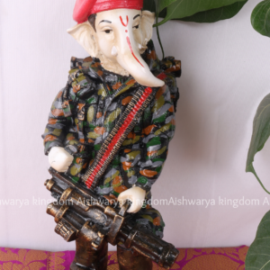 Military Ganesh Statue - Marble Dust