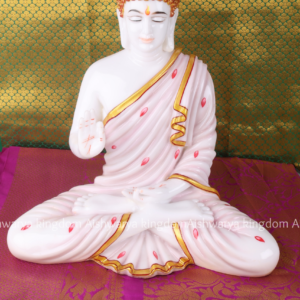 White Buddha Statue - Marble Dust