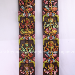 Wooden Handcrafted Ashtalakshmi Vertical Panel