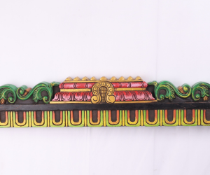 Wooden Handcrafted Kodi with Temple Beeding Painted