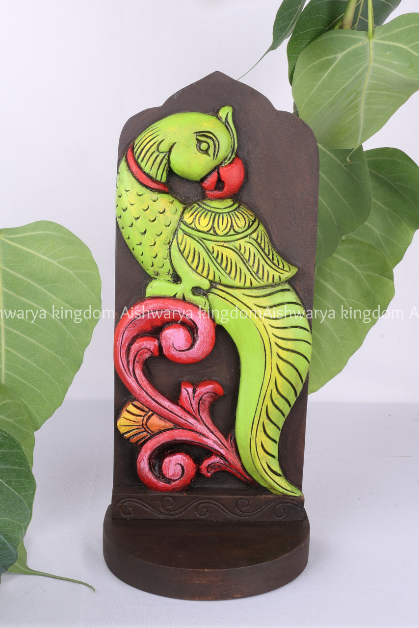 SINGLE PARROT WITH SLAB