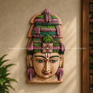 Wooden Handcrafted Perumal Head Wall Mount – Home Decor
