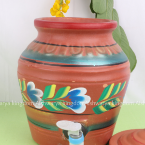 Handmade Terracotta Water Pot with Tap