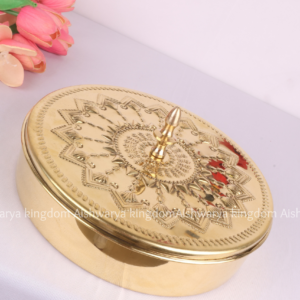 Brass Round Masala Box
