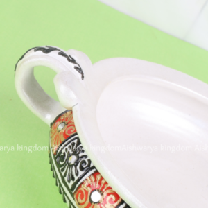 Handmade White Terracotta Urli for Home Decor